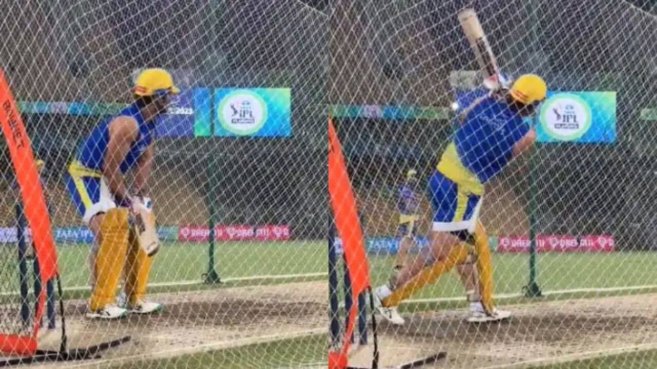 CSK Vs GT: MS Dhoni Unleashes Beast Mode During Net Session Before IPL 2023 Qualifier 1
